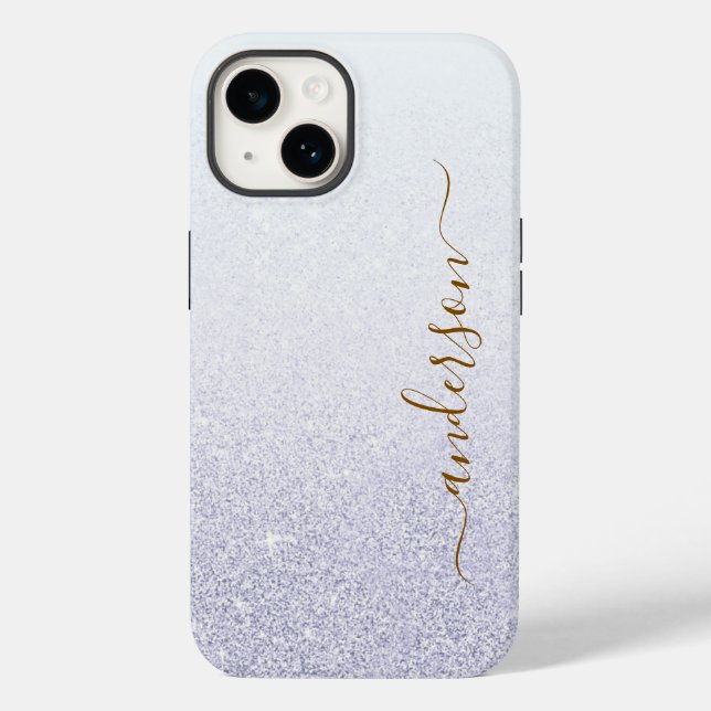 Elegant glittermonogrammerat namn (Baksida)