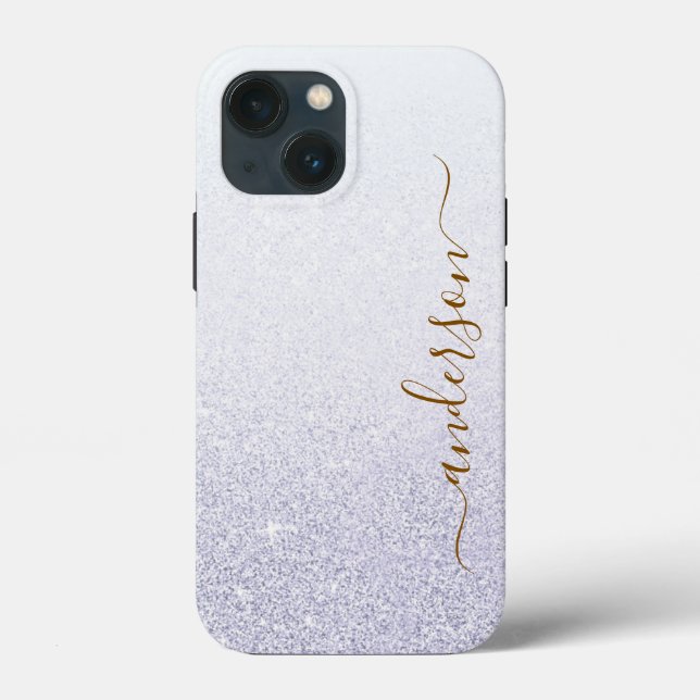 Elegant glittermonogrammerat namn (Baksida)