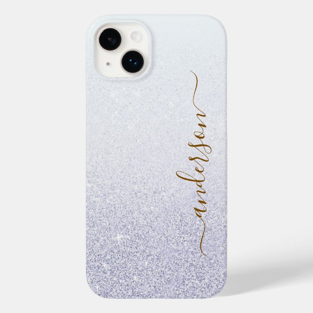 Elegant glittermonogrammerat namn (Baksida)