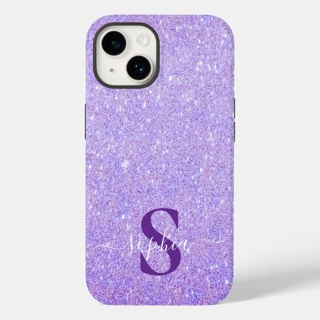 Elegant glittermonogrammerat namn (Baksida)