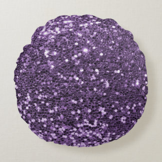 Elegant glittertexturdesign rund kudde