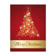 Elegant Glosing God jul Träd Helgdag Postc