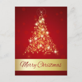 Elegant Glosing God jul Träd Helgdag Postc Helg Vykort
