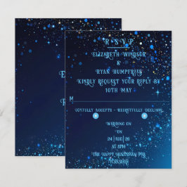 Elegant Gnistra Bröllop OSA Kort