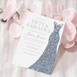 Elegant Gnistra Dress Kvinnor i 50:e Födelsedagsfe Inbjudningar