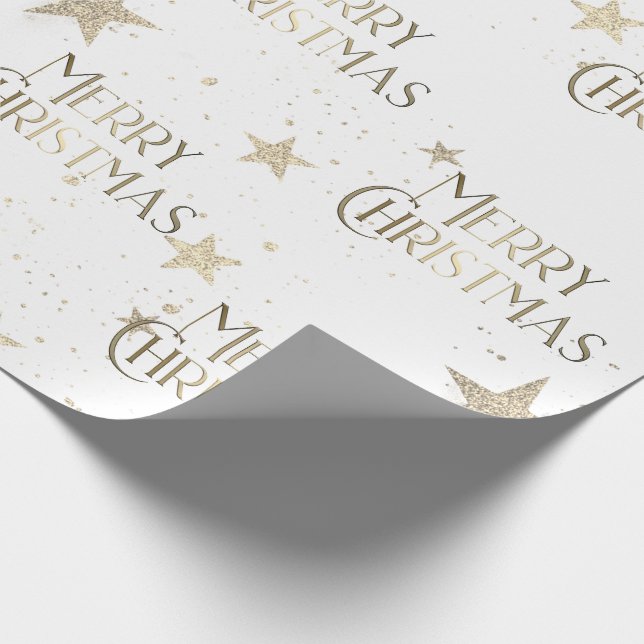 Elegant Gnistra Guld Stars God jul Presentpapper (Hörn)