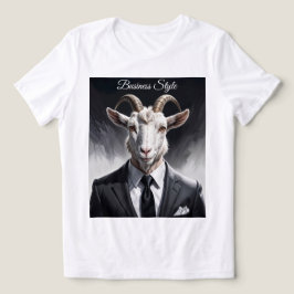 Elegant goat gentleman in formal portrait scene t shirt