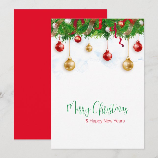 Elegant God andedräkt med Ornament Inbjudningar (Fram/baksida)