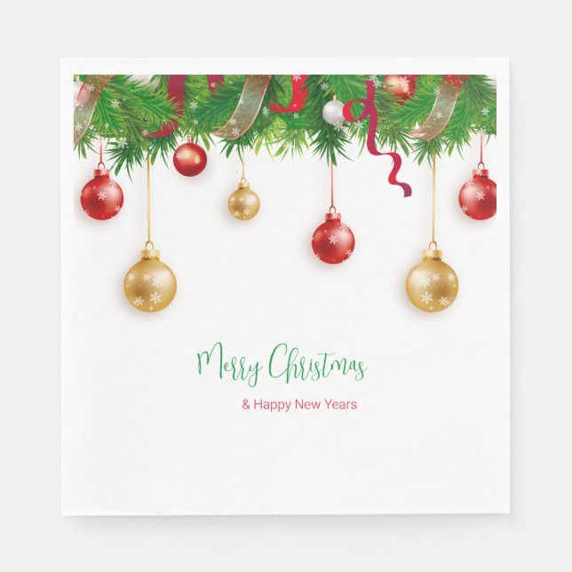 Elegant God andedräkt med Ornament Pappersservett (Framsidan)