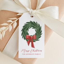 Elegant God Bow-Helgdag Presentetikett