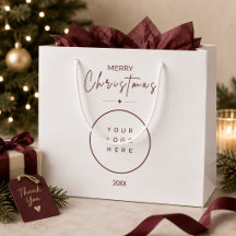 Elegant God Jul Anpassad Logo Företag