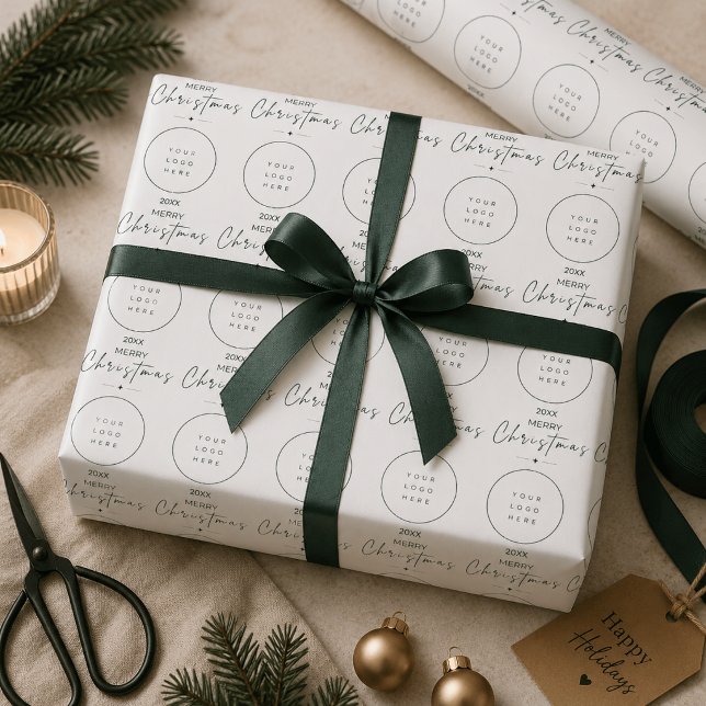 Elegant God Jul Anpassad Logotyp Presentpapper (Skapare uppladdad)