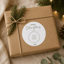 Elegant God Jul Anpassat Logotyp Företag