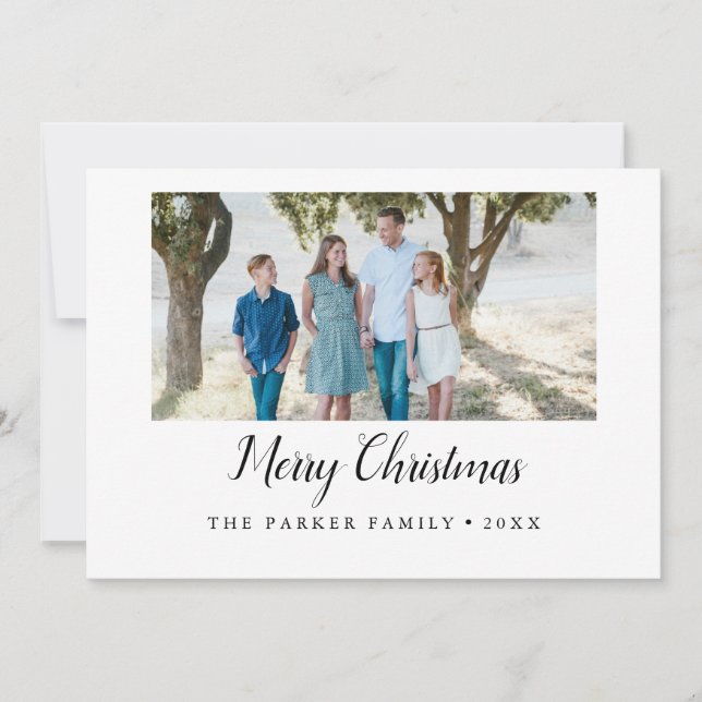 Elegant God jul år i Helgdag för översyn Inbjudningar (Framsida)