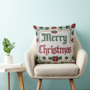 Elegant God jul Dekorativ kudde Cover Festive