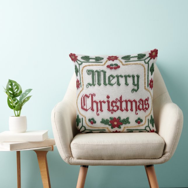 Elegant God jul Dekorativ kudde Cover Festive (Stol)