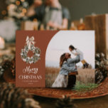 Elegant God jul fotokort Julkort<br><div class="desc">Ett charmerande fotokort för elegant God jul med en Perfekt som är en blandning av värme och nostalgi som säkert sprider julklappen! 🎄 Designad av Cava Party Design</div>