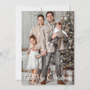 Elegant God Jul Gott Nytt År Foto Julkort
