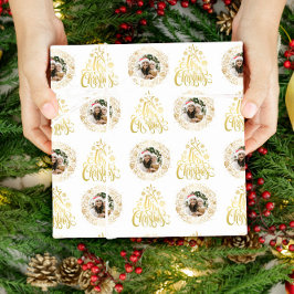 Elegant God jul Guld fotot Presentpapper