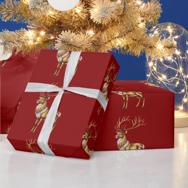 Elegant God jul Guld julafton festive pa Presentpapper (Helgdagar)