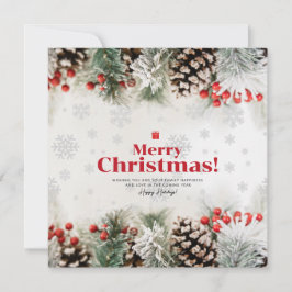 Elegant God jul Helgdag Card, nytt år Julkort