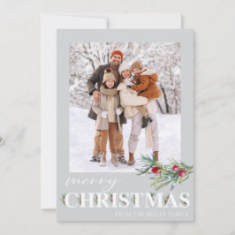 Elegant God jul Helgdag-fotokort Julkort