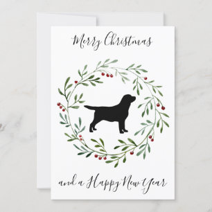 Elegant God jul Hund Julfest Inbjudningar