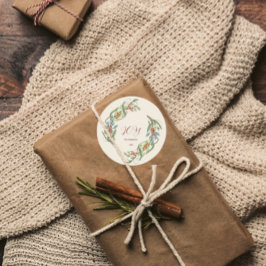 Elegant God Jul Joy Runt Klistermärke