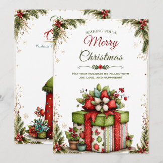 Elegant God Jul Julkort Set