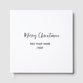 Elegant god jul lägger till text modern enkel gästböcker