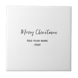 Elegant god jul lägger till text modern enkel kakelplatta