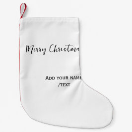 Elegant god jul lägger till text modern enkel liten julstrumpa