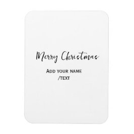 Elegant god jul lägger till text modern enkel magnet