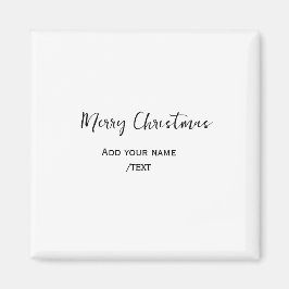 Elegant god jul lägger till text modern enkel magnet