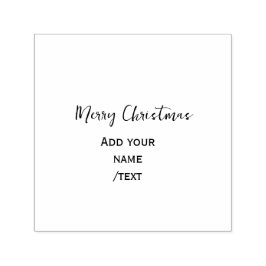 Elegant god jul lägger till text modern enkel självfärgande stämpel