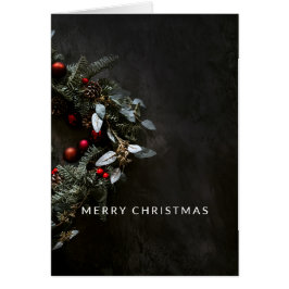 Elegant, God jul med minimal utandning Hälsningskort