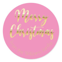 Elegant God jul metallisk guld utseendet rosa