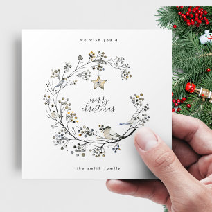 Elegant God jul och Gott nytt år Julkort