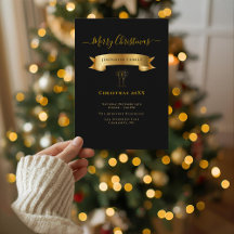 Elegant God Jul Personlig Inbjudan