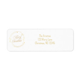 Elegant God jul Returadress Etikett