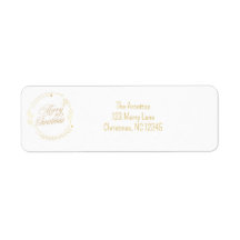 Elegant God jul Returadress