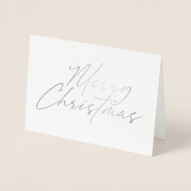 Elegant God jul-skript Folierat Kort (Framsida)
