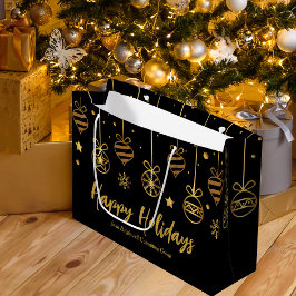 Elegant God Jul Svart Guld Anpassade Affärer