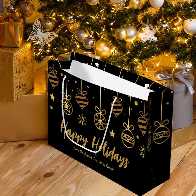 Elegant God Jul Svart Guld Anpassade Affärer (Skapare uppladdad)