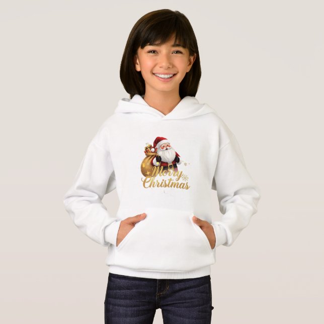 Elegant God Jul Tomte T Shirt (Hel framsida)
