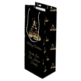 Elegant God jul Träd Black och Guld