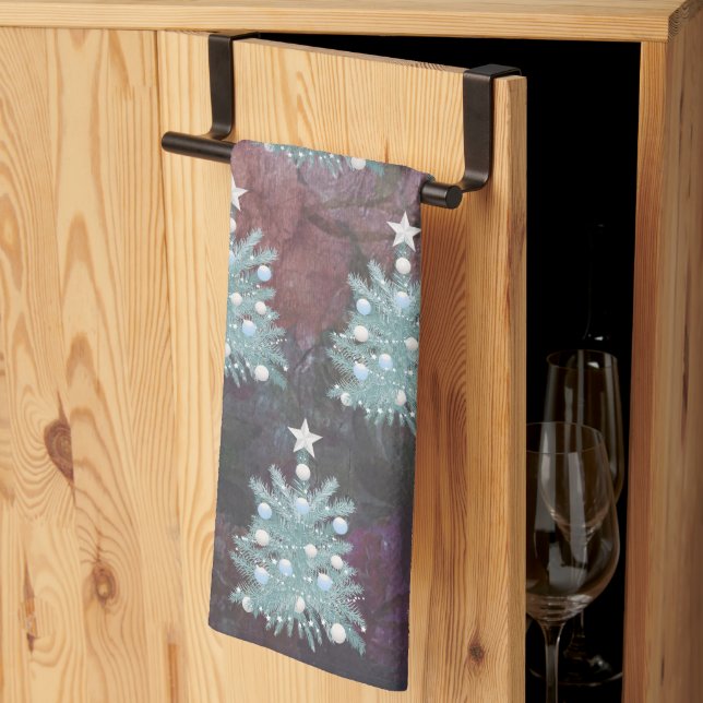 Elegant God jul Träd Kitchen Towel Kökshandduk (Thirds Fold)