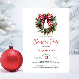 Elegant God Jul WandeHouse Corporate Party Inbjudningar