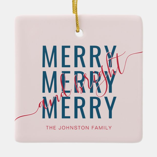 Elegant, god och smart jultid, helgdag julgransprydnad keramik (Framsida)