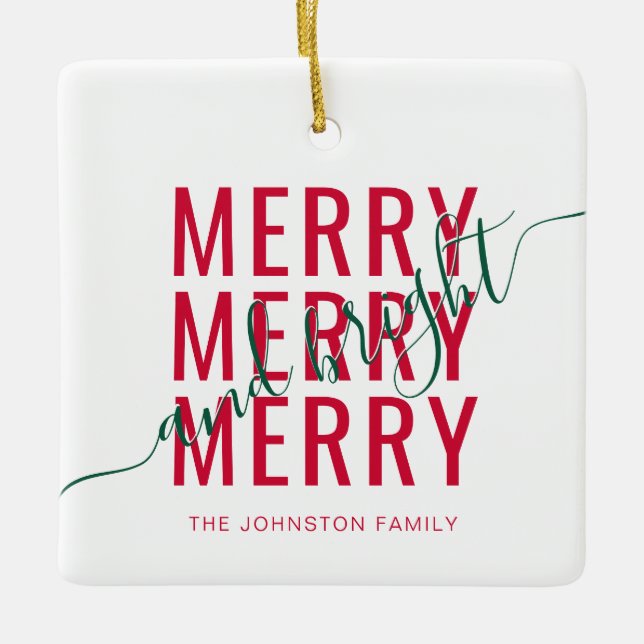 Elegant, god och smart jultid, helgdag julgransprydnad keramik (Framsida)